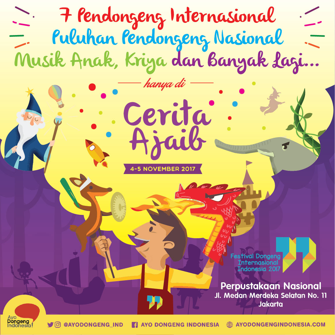 Kembali ke Masa yang Penuh Imajinasi, Festival Dongeng Internasional Indonesia